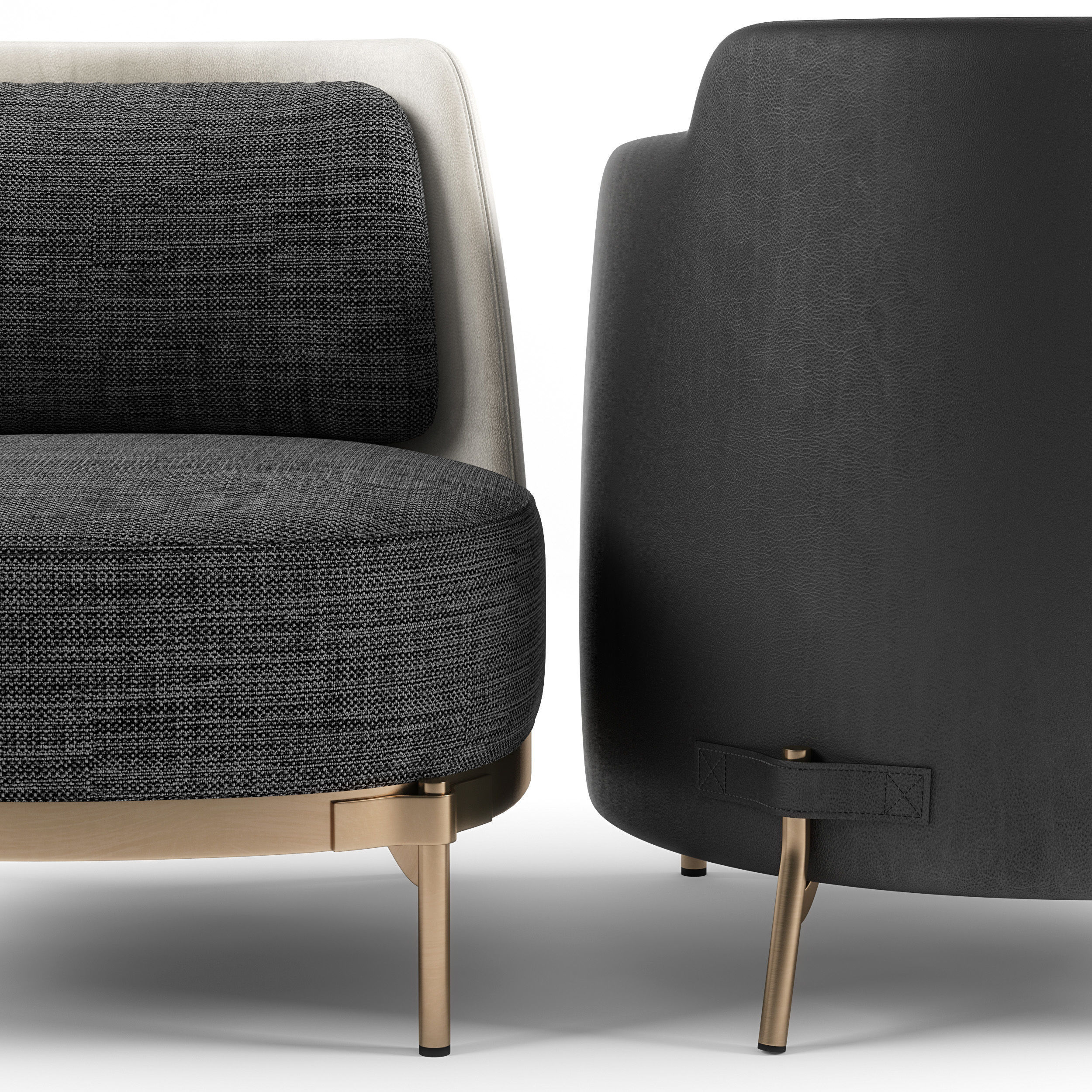 Minotti Tape Armchairs 3d model 3D model