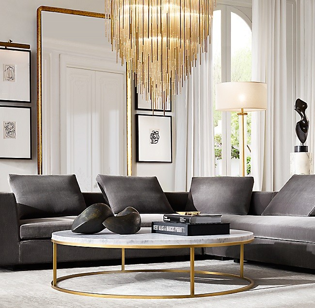 Nicholas Marble Round Coffee Table