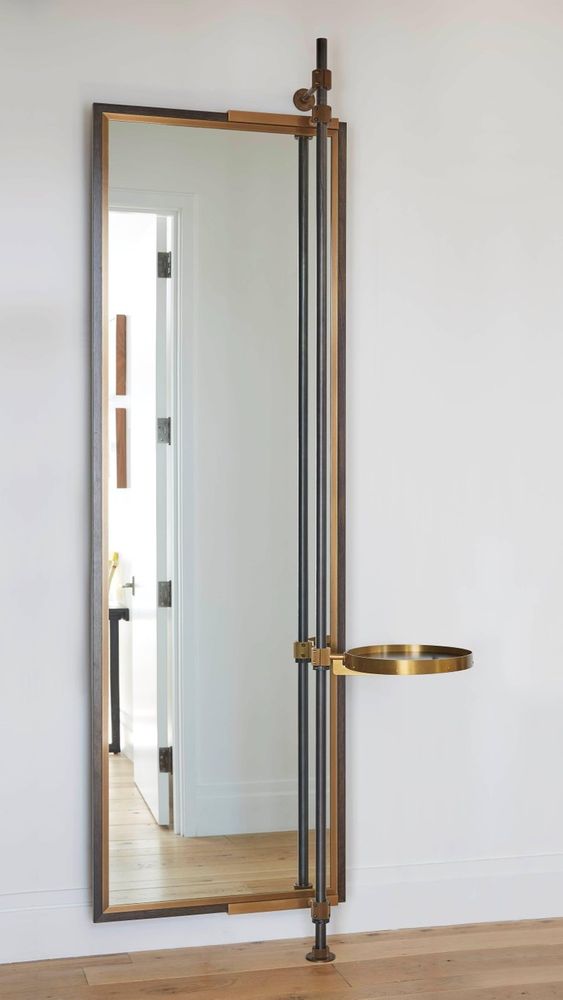 Amuneal Loft Tray Modern American Floor Mirror / Full-Length Mirror
